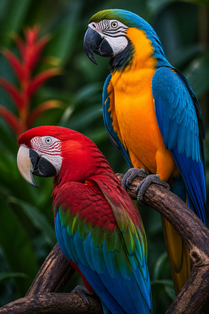 The Profile image of a Greenwing and a Blue and Gold Macaw at Best